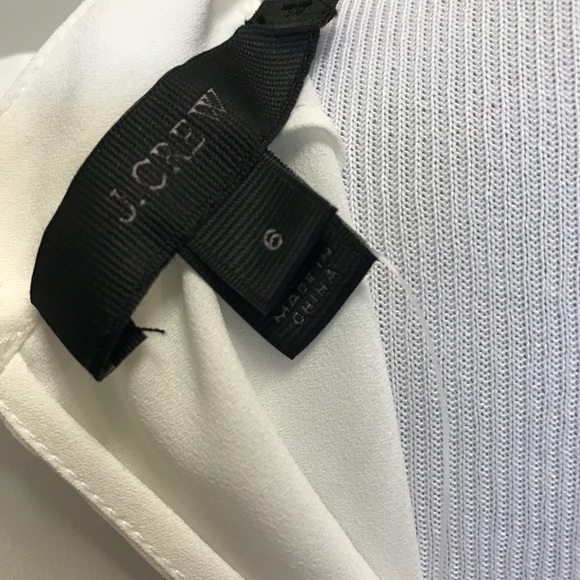 NWOT**J Crew White Ruffle blouse - Picture 3 of 3